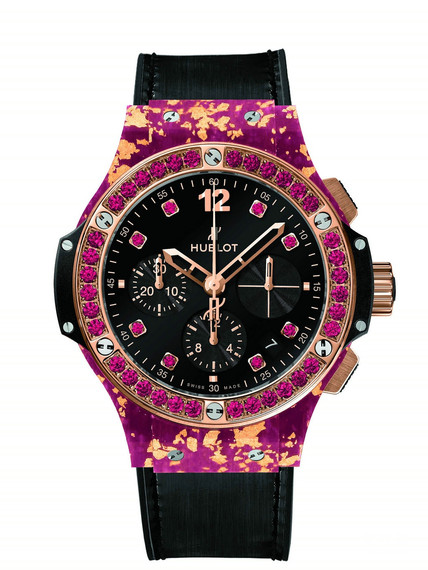 Hublot Big Bang watch hemp fiber pink gold