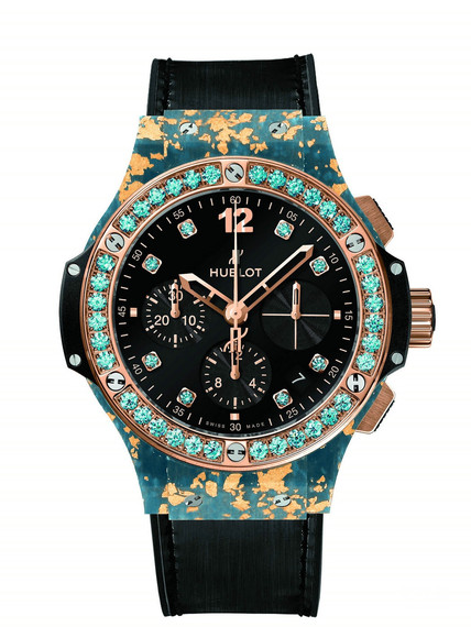 Hublot Big Bang watch hemp fiber blue gold