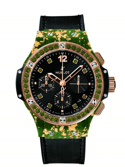 Hublot Big Bang watch hemp fiber green  gold